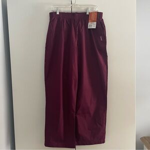 Landau Women’s Classic Fit Wine Scrub Pants - PXL
